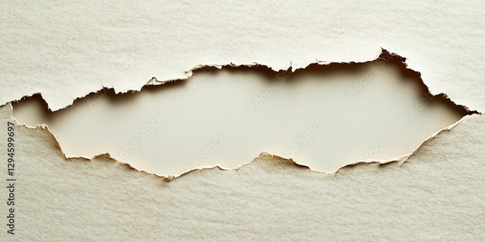 Torn Paper Revealing a Hidden Space: The image presents a piece of torn paper, revealing a glimpse of the space behind it, inviting viewers to explore beyond the surface. Torn Paper Revealing a Hidden Space: The image presents a piece of torn paper, revealing a glimpse of the space behind it, inviting viewers to explore beyond the surface.