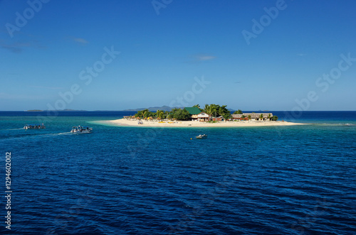 South Sea Island in Mamanuca Island group, Fiji photo