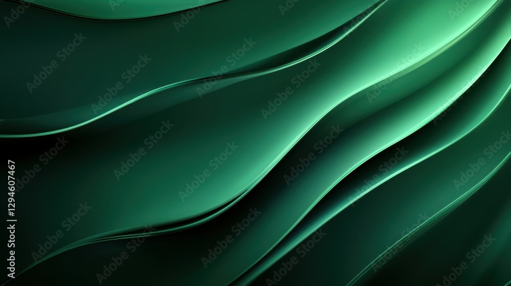 Elegant emerald green silk background for luxury branding and logo designs with rich textures and soft folds Elegant emerald green silk background for luxury branding and logo designs with rich textures and soft folds