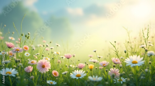 Vibrant Spring Garden in Full Bloom