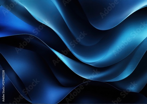 Abstract Blue Wave Background. Modern Corporate Design for Business and Technology