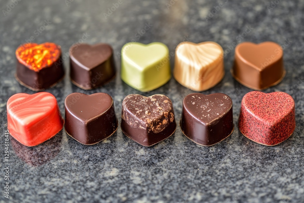 heart shaped chocolate heart shaped chocolate