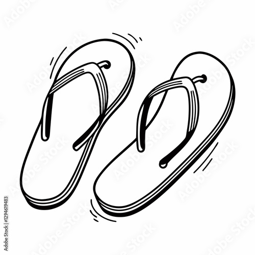 flip flops vector
