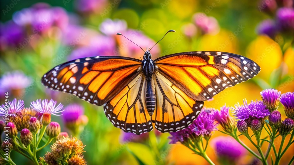 Naklejka premium butterfly on a flower