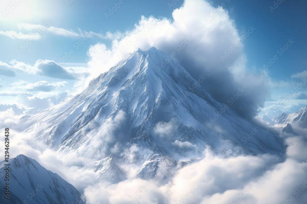 awe-inspiring spectacle of nature in motion is captured in breathtaking drama of an avalanche descending a mountain slope, with majestic peaks and turbulent snow awe-inspiring spectacle of nature in motion is captured in breathtaking drama of an avalanche descending a mountain slope, with majestic peaks and turbulent snow