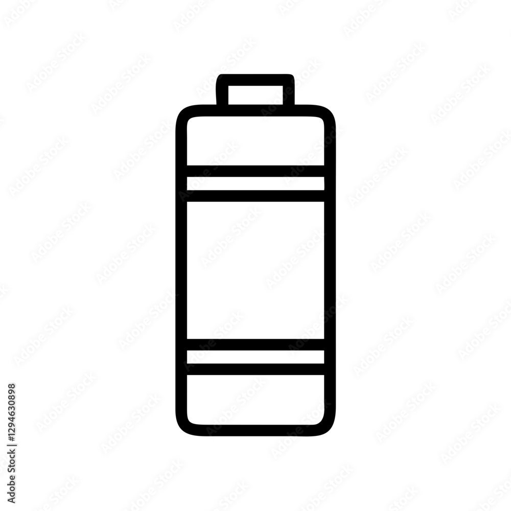 a simple outline of a battery, charging and power vector illustration a simple outline of a battery, charging and power vector illustration