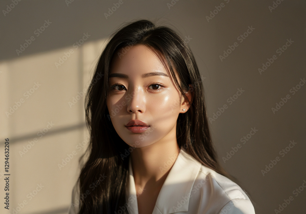 Close-Up of a Young Woman with Natural Beauty and Radiant Skin, natural light, Black hair, brown hair
Close-Up of a Young Woman with Natural Beauty and Radiant Skin, natural light, Black hair, brown hair