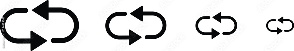 Refresh reload icon flat set. isolated on transparent background. update, Refresh, reload animation Circular Arrow sign rotation Cyclic Reiteration or renewal symbol. Refresh reload icon flat set. isolated on transparent background. update, Refresh, reload animation Circular Arrow sign rotation Cyclic Reiteration or renewal symbol.
