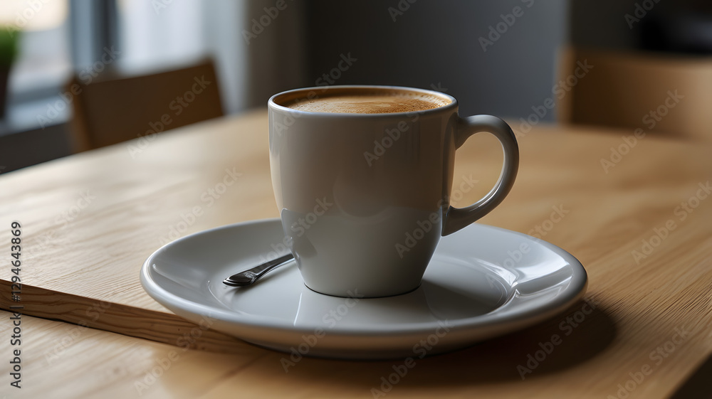 Obraz premium cup of coffee on a table