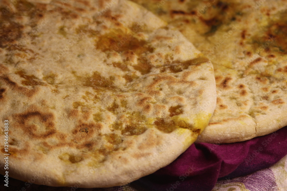 Fresh Moroccan Stuffed Bread, Aghroum Ntadount, Amazigh Bread Fresh Moroccan Stuffed Bread, Aghroum Ntadount, Amazigh Bread