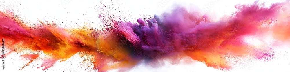 Fototapeta premium A bright, abstract explosion of colors