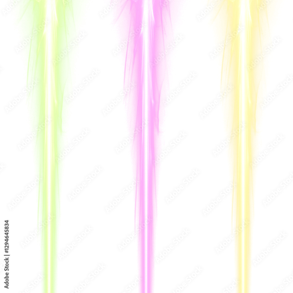 Glowing Light Streaks isolated on a transparent background Glowing Light Streaks isolated on a transparent background