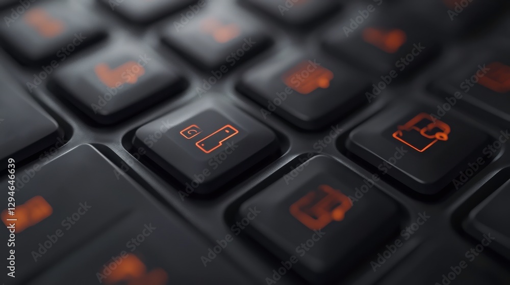 Modern Keyboard Displaying Enhanced User Experience Modern Keyboard Displaying Enhanced User Experience