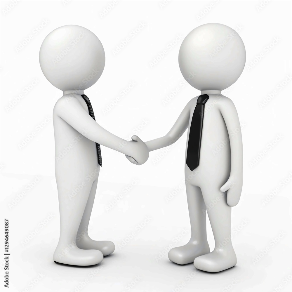 Business Agreement: A Symbolic Handshake in 3D Business Agreement: A Symbolic Handshake in 3D
