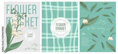 Lily of the Valley Flower Market – A Fresh, Nature-Inspired Poster Collection for Spring Events and Garden Enthusiasts