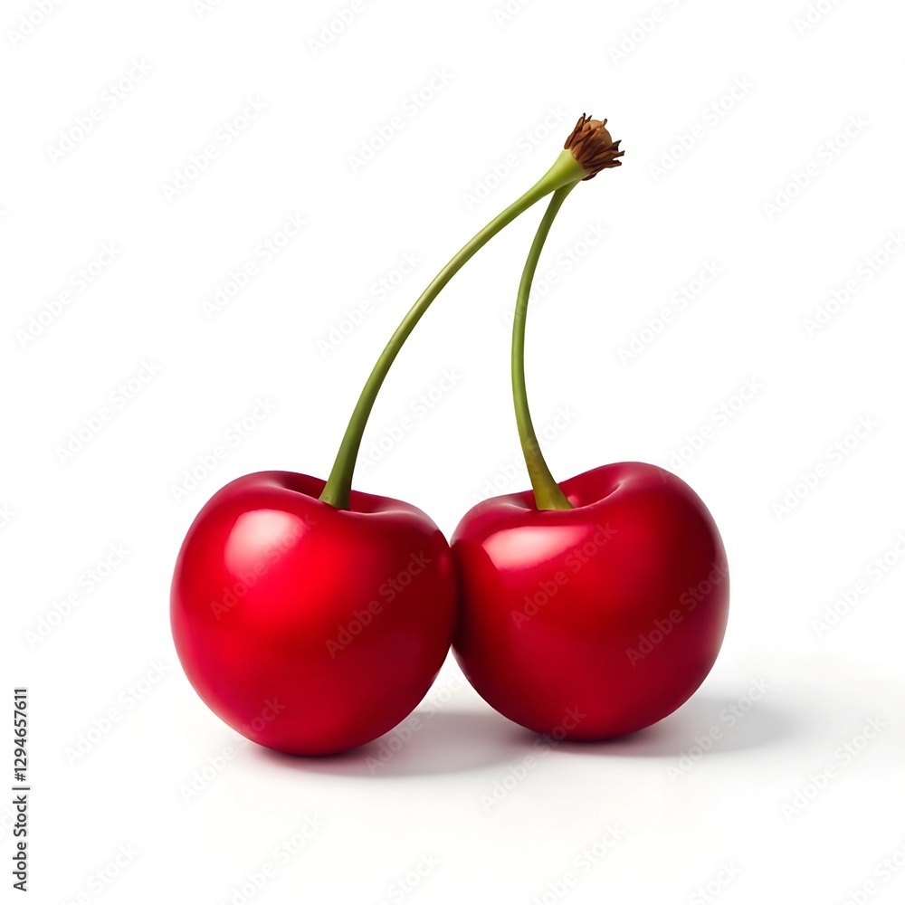 Minimalist Cherry Duo on White Background
Minimalist Cherry Duo on White Background