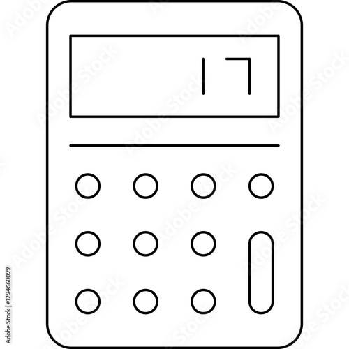 Calculator icon single vector illustration