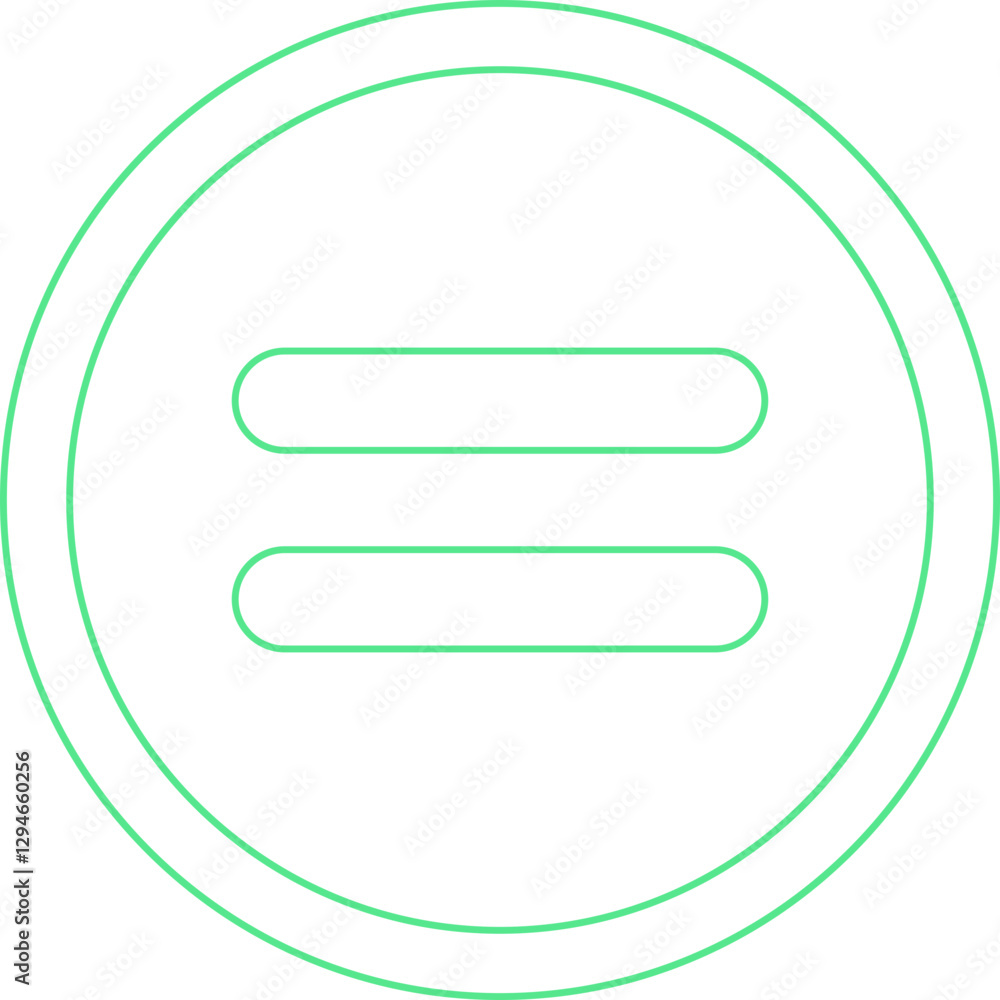 Equal to Symbol icon single vector illustration Equal to Symbol icon single vector illustration