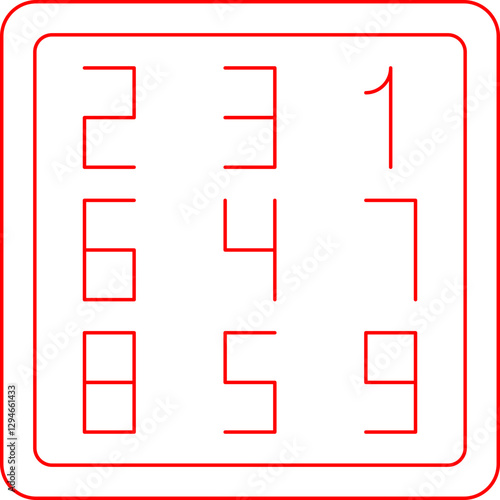 Number Theory icon single vector illustration