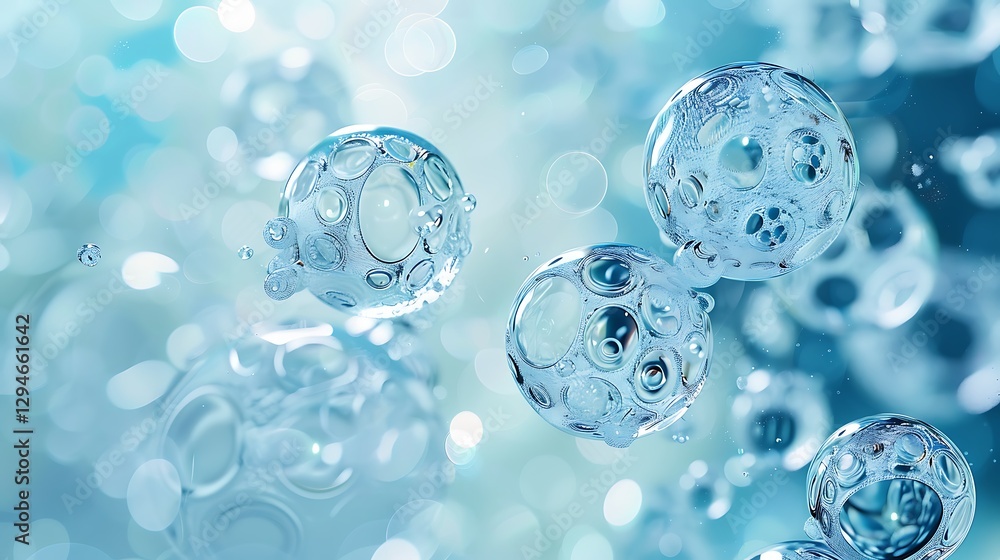 Abstract spheres, cellular structure. Science, biology, cell, molecule, microbiology, medical research, abstract background.
Abstract spheres, cellular structure. Science, biology, cell, molecule, microbiology, medical research, abstract background.