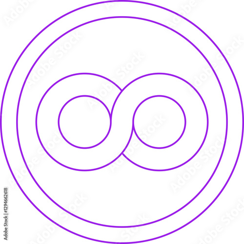 Infinity Symbol icon single vector illustration