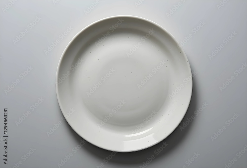 A round ceramic plate on a plain background with soft shadows. Minimalist and elegant, perfect for dining, food presentation, or tableware theme. A round ceramic plate on a plain background with soft shadows. Minimalist and elegant, perfect for dining, food presentation, or tableware theme.