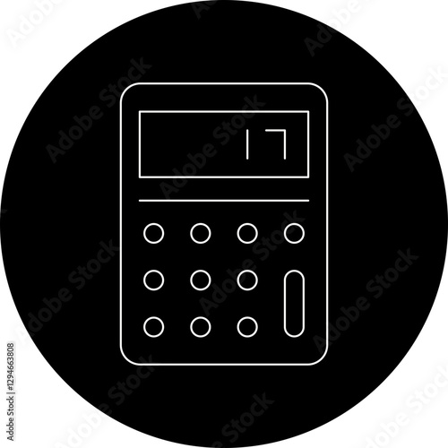 Calculator icon single vector illustration