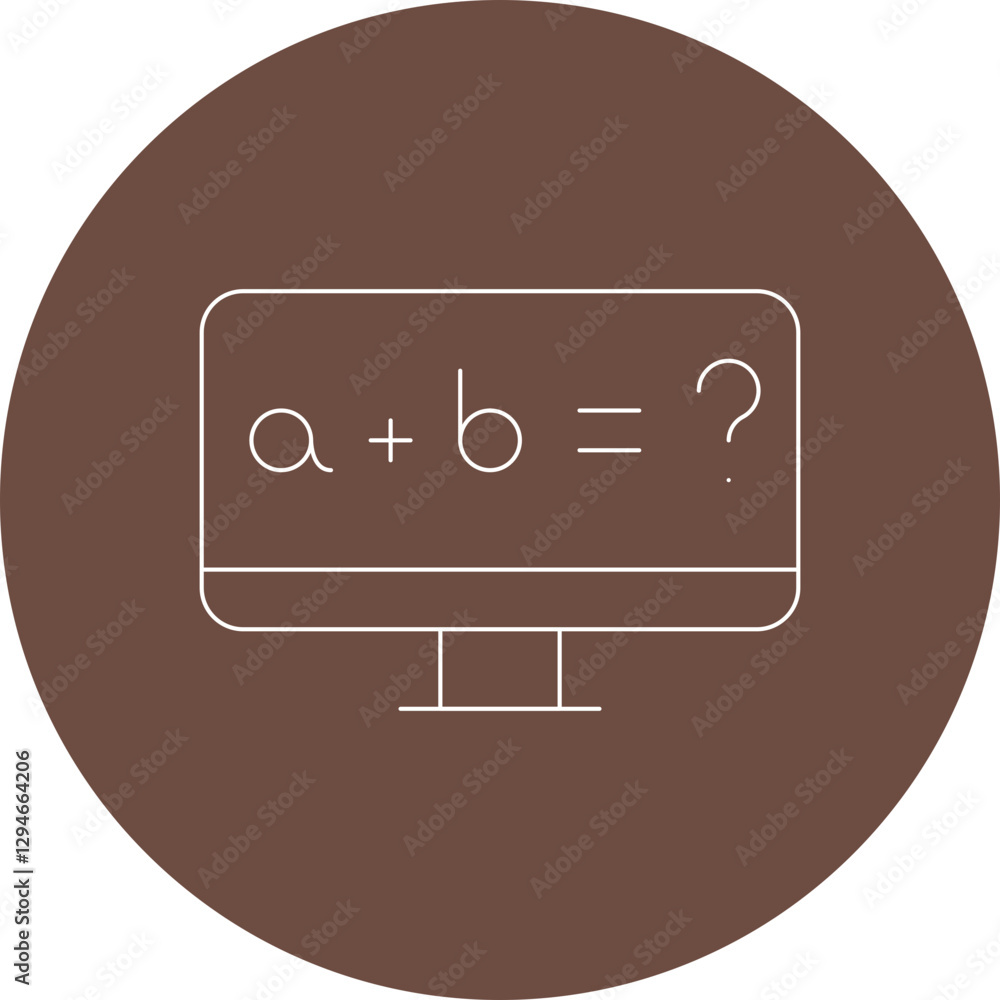 Online Formula icon single vector illustration Online Formula icon single vector illustration