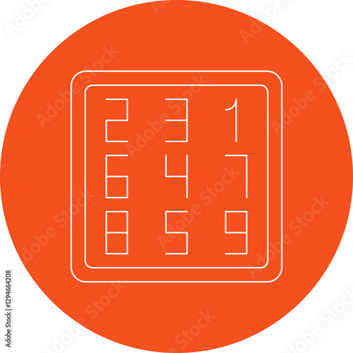 Number Theory icon single vector illustration