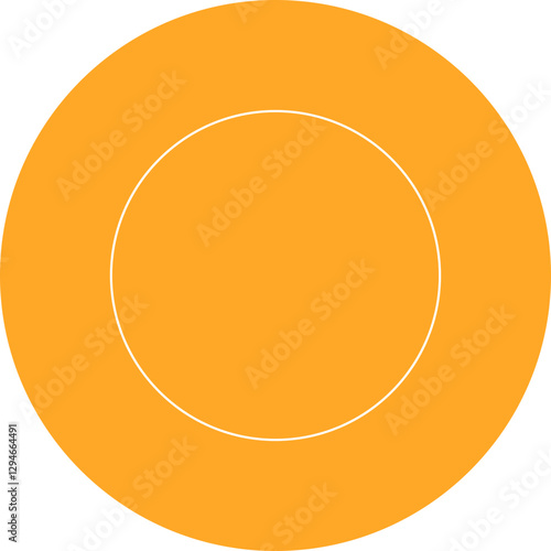 Circle icon single vector illustration