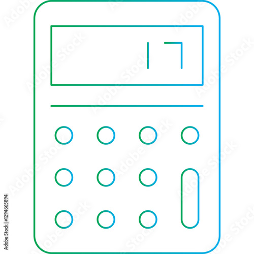 Calculator icon single vector illustration