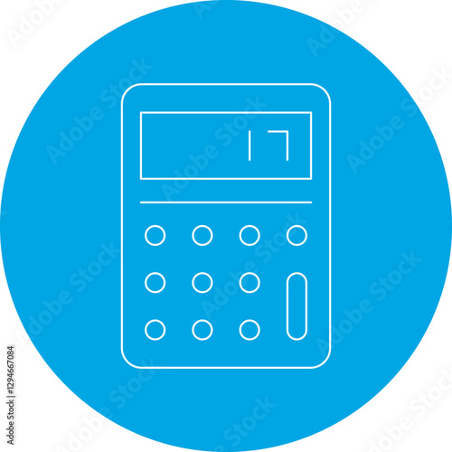 Calculator icon single vector illustration