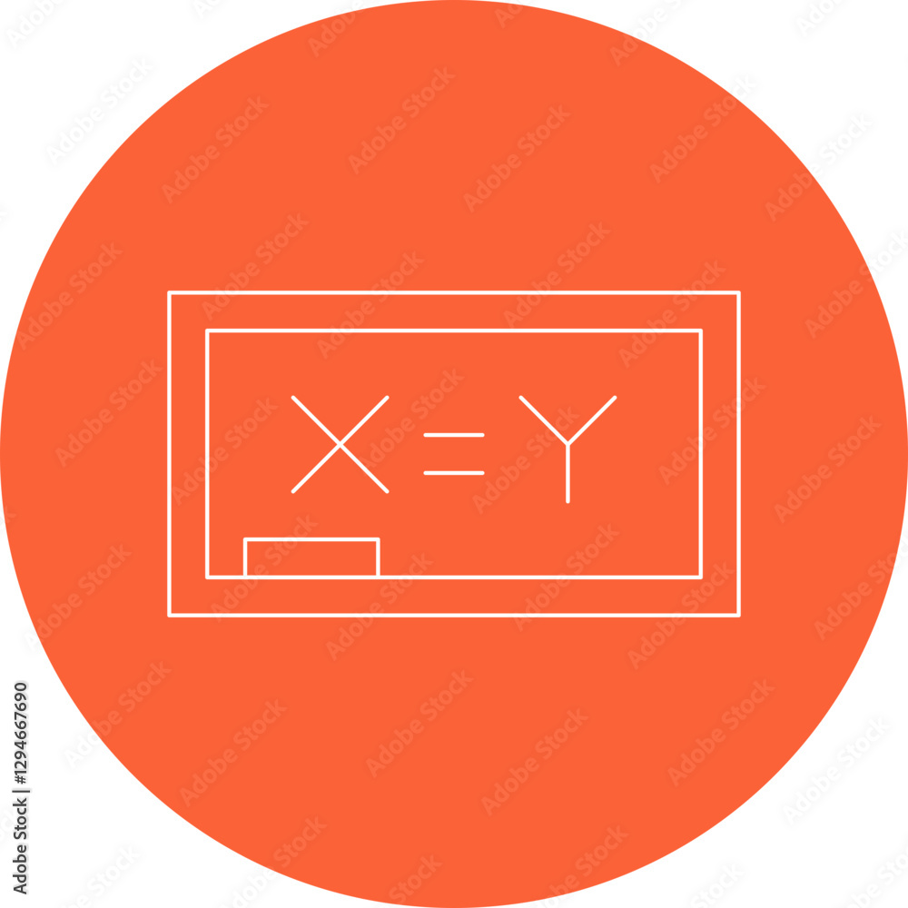 Algebra icon single vector illustration Algebra icon single vector illustration