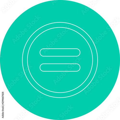 Equal to Symbol icon single vector illustration