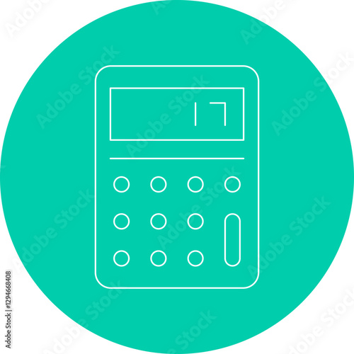 Calculator icon single vector illustration