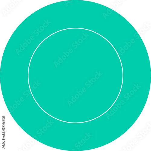 Circle icon single vector illustration