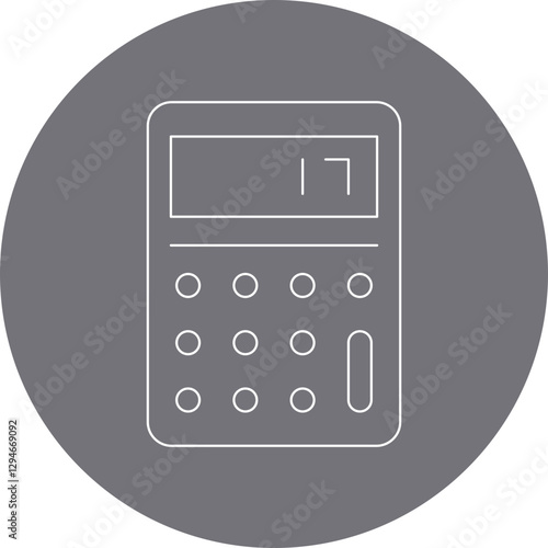 Calculator icon single vector illustration