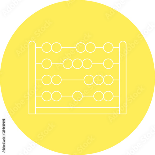 Arithmetic icon single vector illustration
