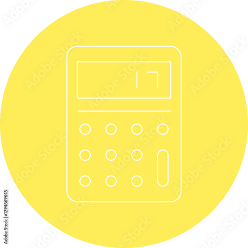 Calculator icon single vector illustration