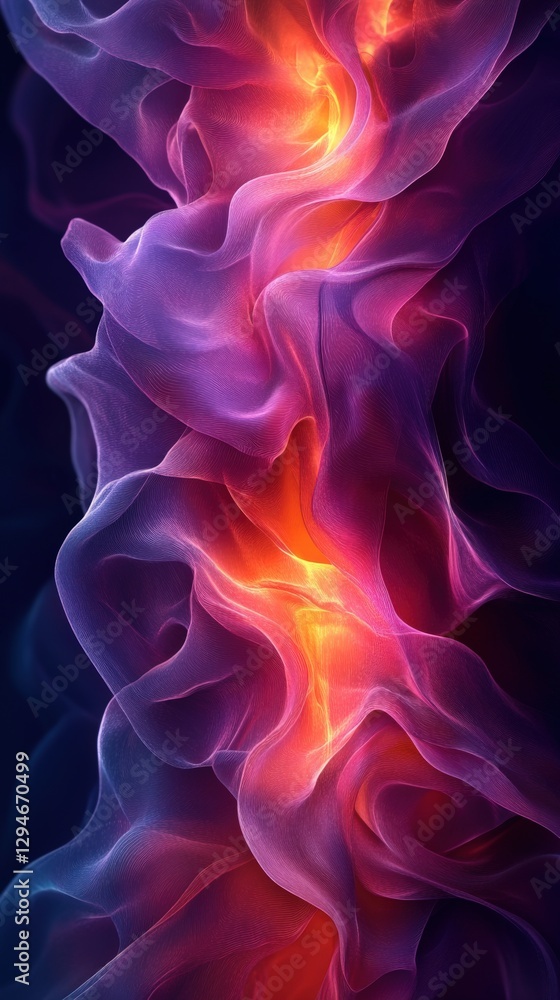 Abstract Flowing Colors with Vibrant Light and Smooth Textures Abstract Flowing Colors with Vibrant Light and Smooth Textures