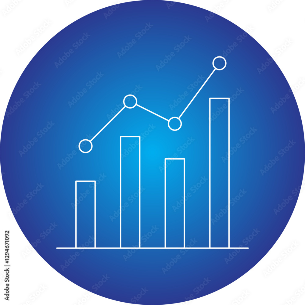 Statistics icon single vector illustration Statistics icon single vector illustration