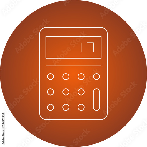 Calculator icon single vector illustration