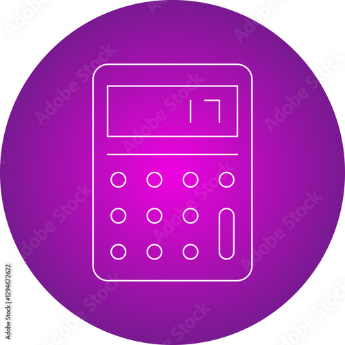 Calculator icon single vector illustration