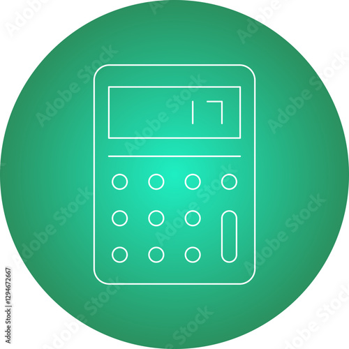 Calculator icon single vector illustration