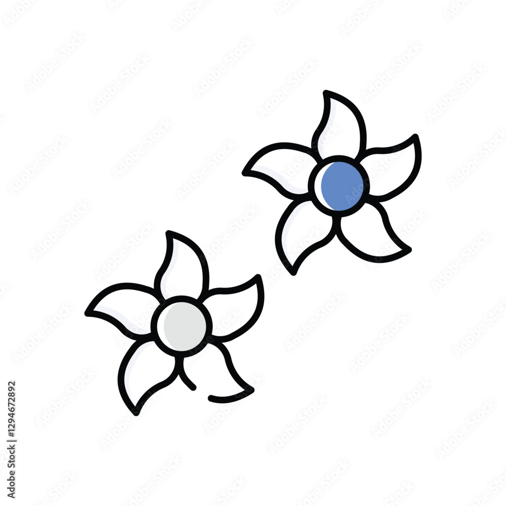 Obraz premium Flower Vector icon