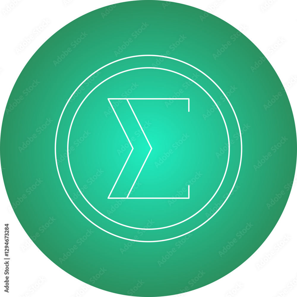 Summation Symbol icon single vector illustration Summation Symbol icon single vector illustration