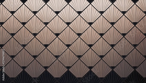  rhombus art deco background geometric brown (backdrop, pattern, wallpaper)