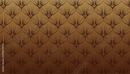 fan art deco background geometric brown (backdrop, pattern, wallpaper)