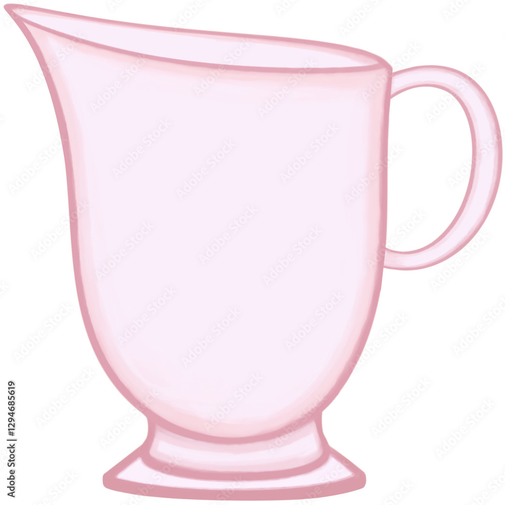 Lovely colors and style of a soft pink ceramic jar of hot coffee or tea or milk.
Lovely colors and style of a soft pink ceramic jar of hot coffee or tea or milk.