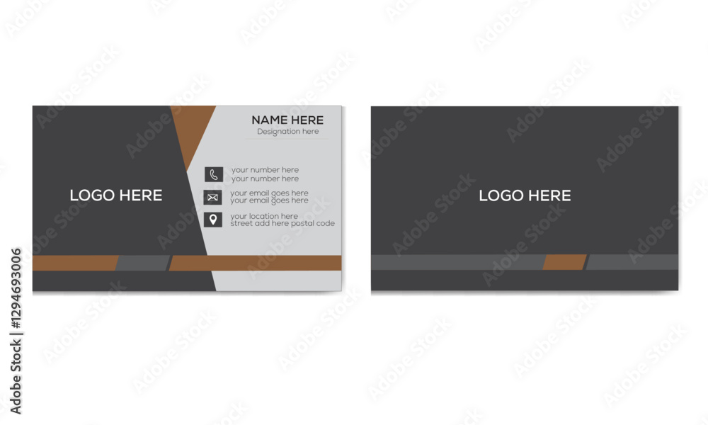 Obraz premium business card template